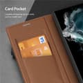 Miniatyrbild 10 av 11: Dux Ducis Galaxy S23 Ultra Plånboksfodral Skin X2 Magnetic - Brun