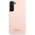 Miniatyrbild 3 av 8: Guess Galaxy S23 Plus Skal Silicone Script Metal Logo - Rosa