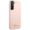 Miniatyrbild 4 av 8: Guess Galaxy S23 Plus Skal Silicone Script Metal Logo - Rosa