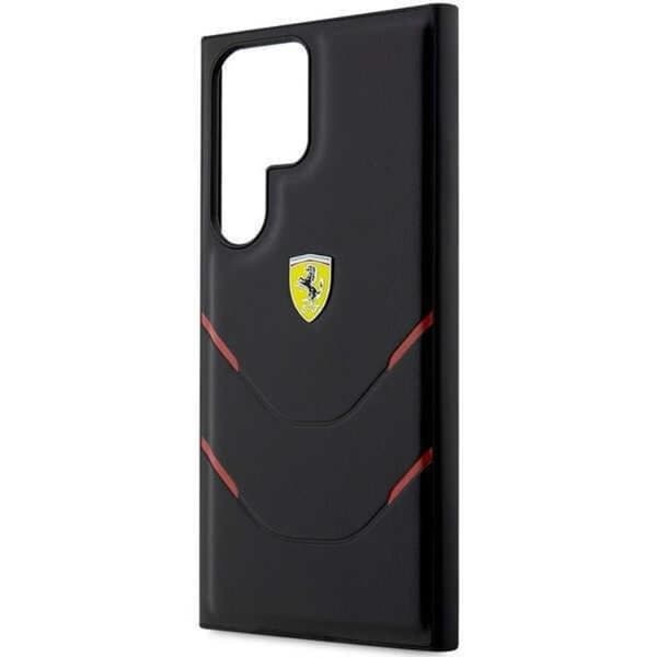 Ferrari Galaxy S23 Ultra Skal Hot Stamp Lines - Svart
