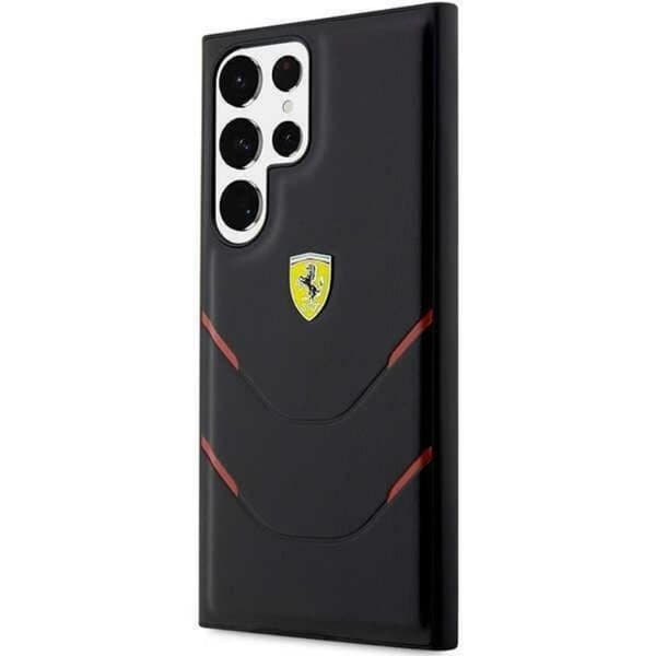 Ferrari Galaxy S23 Ultra Skal Hot Stamp Lines - Svart