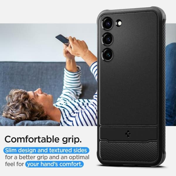 Spigen Galaxy S23 Skal Rugged Armor - Svart