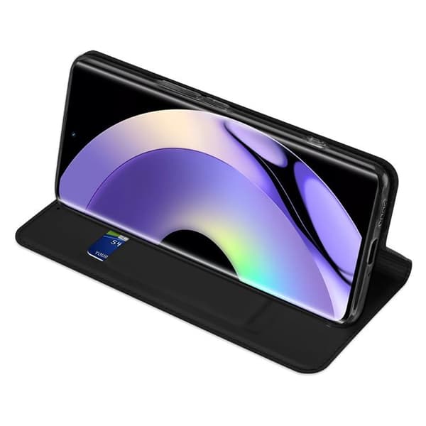 Dux Ducis Realme 10 Pro Plus Plånboksfodral SkinPro - Svart
