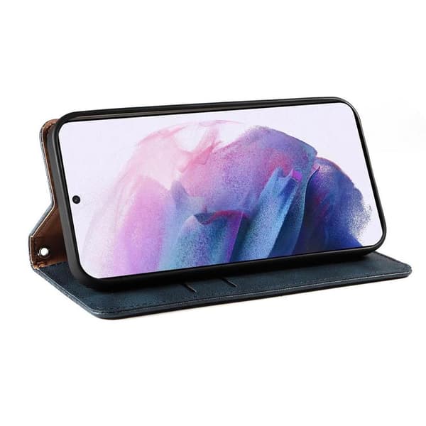 Galaxy A23 4G/5G Plånboksfodral Magnet Strap Kickstand - Blå
