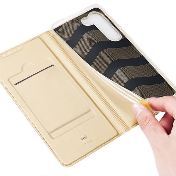 Dux Ducis Galaxy S23 Plus Plånboksfodral Skin Series - Guld