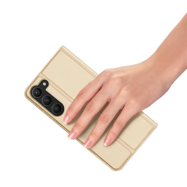 Dux Ducis Galaxy S23 Plus Plånboksfodral Skin Series - Guld