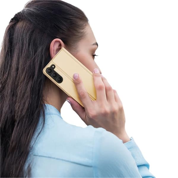 Dux Ducis Galaxy S23 Plus Plånboksfodral Skin Series - Guld