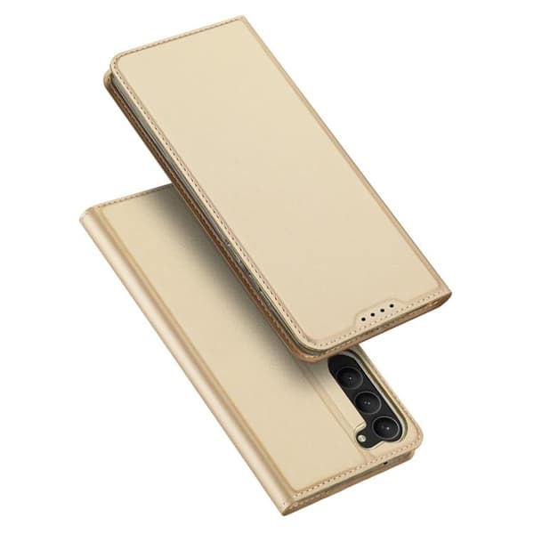 Dux Ducis Galaxy S23 Plus Plånboksfodral Skin Series - Guld