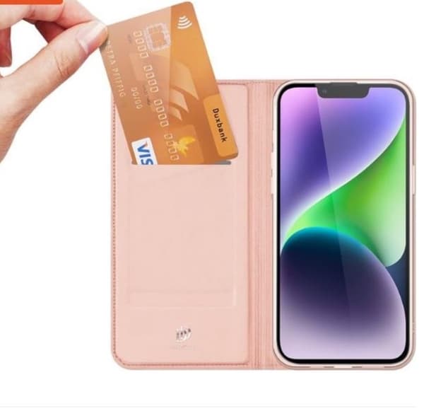 Dux Ducis iPhone 15 Plus Plånboksfodral Skin Pro - Rosa