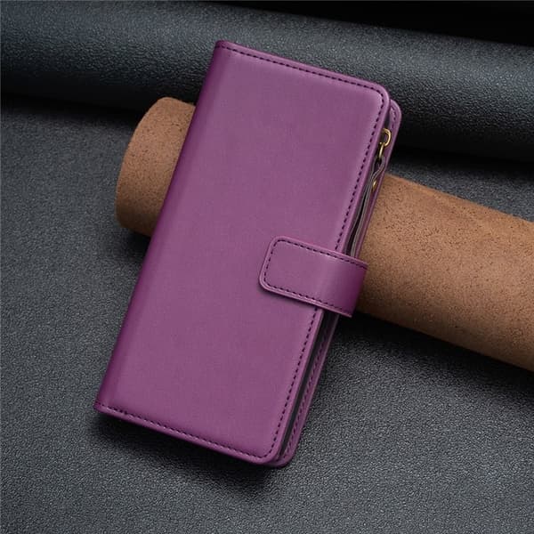 iPhone 15 Pro Plånboksfodral Zipper Flip - Lavender