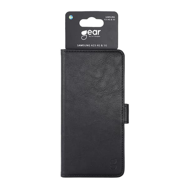 GEAR Galaxy A23 5G Plånboksfodral Classic 3-kort - Svart