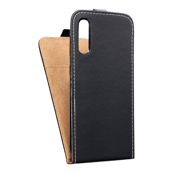 Samsung Galaxy A50 Fodral Slim Flexi Flip Konstläder - Svart