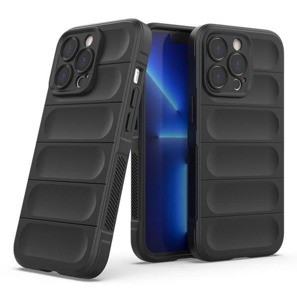 iPhone 13 Pro Skal Elastic Armored Magic Shield - svart