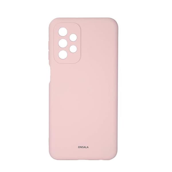 ONSALA Galaxy A23 4G/5G Skal Silikon - Chalk Rosa