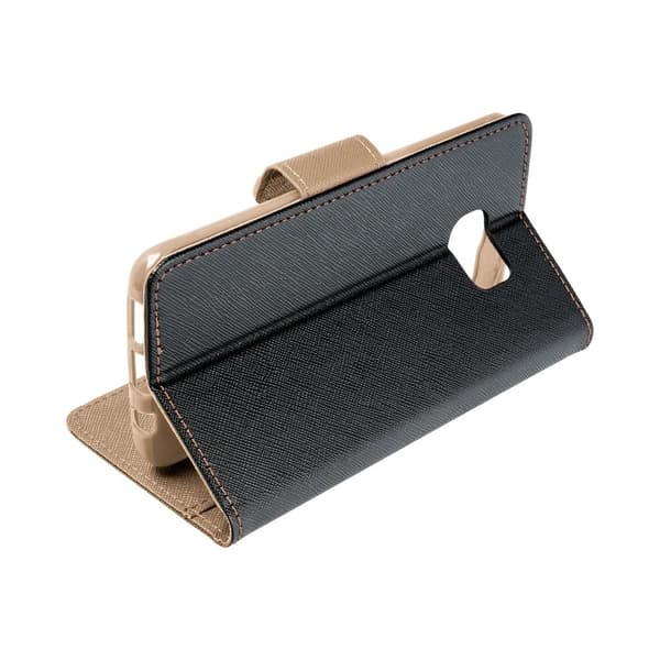Galaxy M23 5G Plånboksfodral Fancy Eco Läder - Svart/- Guld