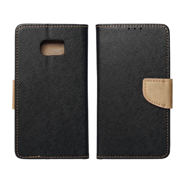 Galaxy A13 5G Plånboksfodral Fancy Eco Läder - Svart/- Guld