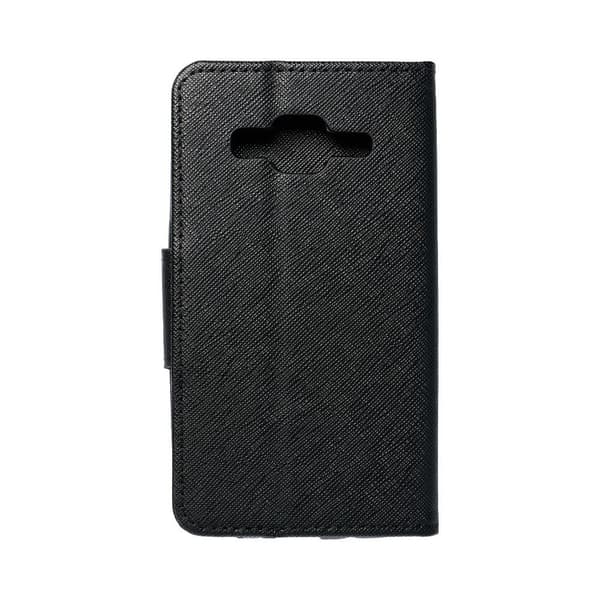 Galaxy Core Prime Plånboksfodral Fancy Eco Läder - Svart