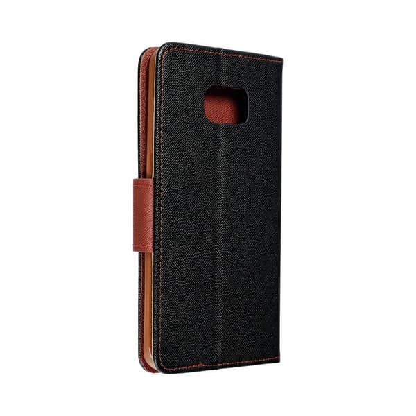 Galaxy S7 Plånboksfodral Fancy Eco Läder - Svart