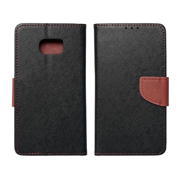 Galaxy S7 Plånboksfodral Fancy Eco Läder - Svart