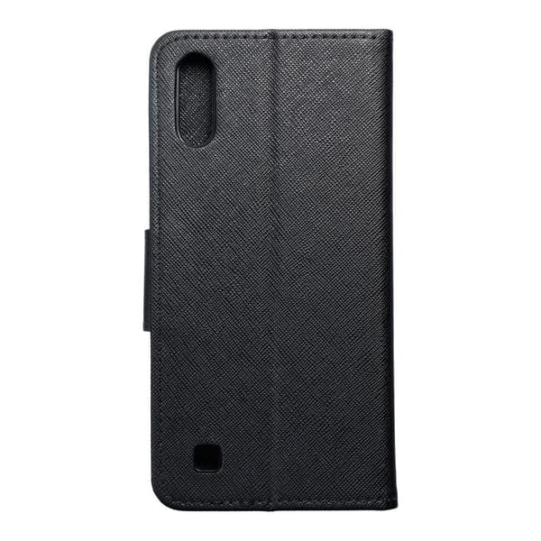 Galaxy A10 Plånboksfodral Fancy Eco Läder - Svart