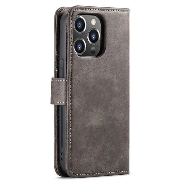 DG.MING iPhone 15 Pro Max Plånboksfodral Äkta Läder 2in1