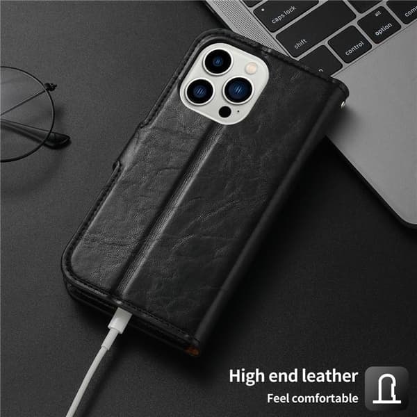 iPhone 15 Plånboksfodral 2-in-1 Detachable - Röd