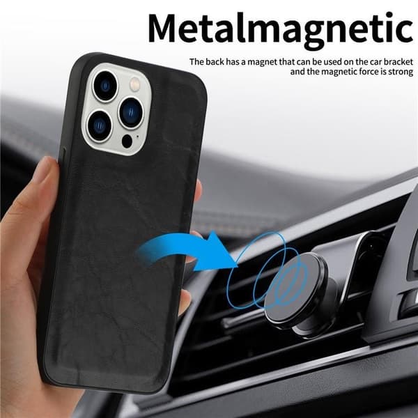 iPhone 15 Plånboksfodral 2-in-1 Detachable - Röd