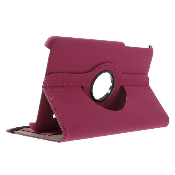 Denim Rotating Plånboksfodral till Samsung Galaxy Tab 4 8.0 (Magenta)