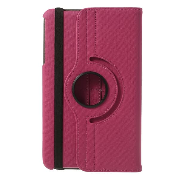 Denim Rotating Plånboksfodral till Samsung Galaxy Tab 4 8.0 (Magenta)