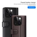Miniatyrbild 9 av 11: iPhone 15 Plånboksfodral Äkta Läder Anti-Dust - Brun