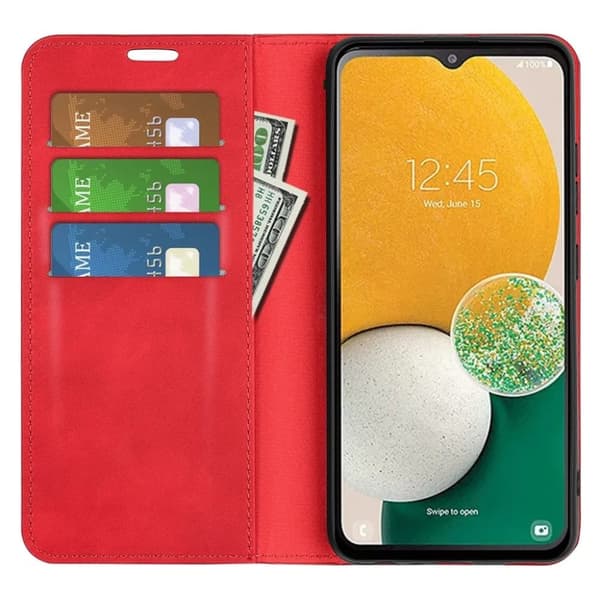 Galaxy A14 5G/4G Plånboksfodral Skyddat - Röd