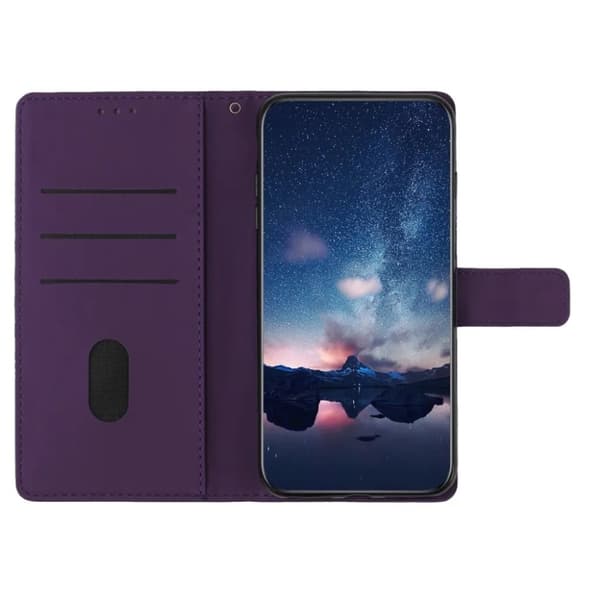Google Pixel 7A Plånboksfodral Tryckt - Lila
