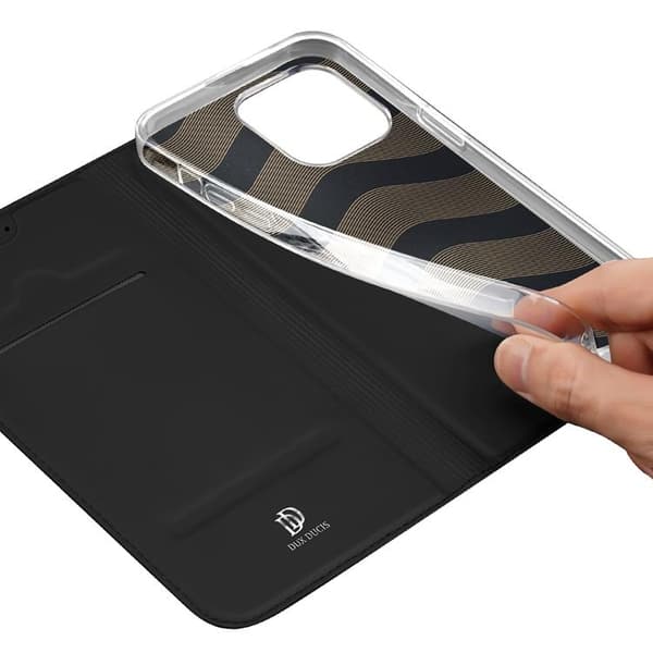 Dux Ducis iPhone 15 Pro Plånboksfodral Skin Pro - Svart
