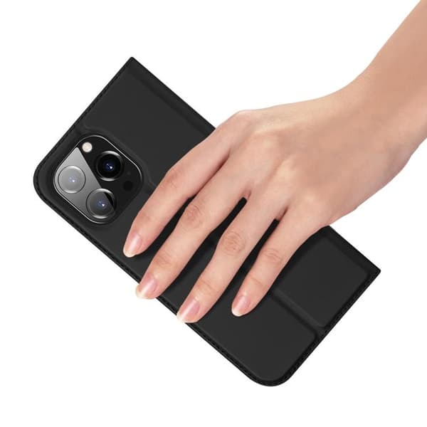 Dux Ducis iPhone 15 Pro Plånboksfodral Skin Pro - Svart