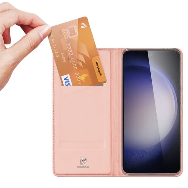 Dux Ducis Galaxy S23 FE Plånboksfodral Skin Pro - Rosa
