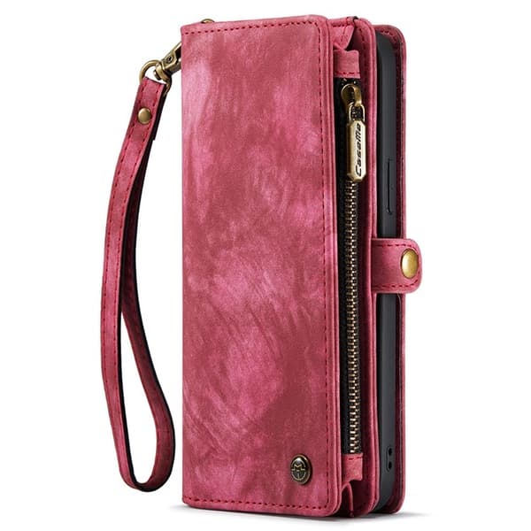 CASEME iPhone 15 Pro Plånboksfodral 008 Detachable - Röd