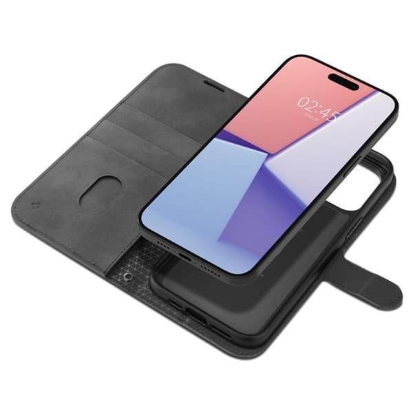 Spigen iPhone 15 Pro Plånboksfodral 'S' Pro - Svart