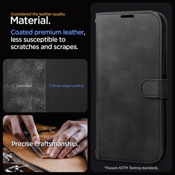 Spigen iPhone 15 Pro Plånboksfodral 'S' Pro - Svart