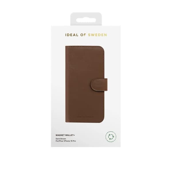 iDeal of Sweden iPhone 15 Pro Plånboksfodral Magnet - Brun