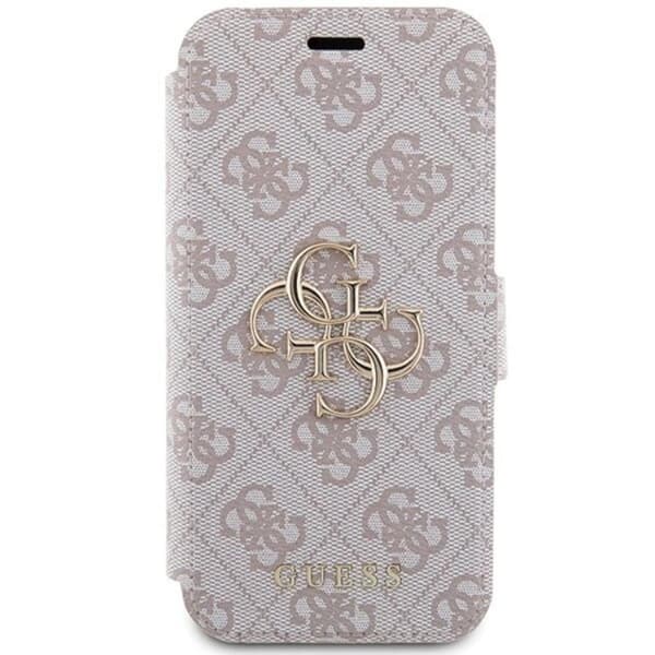 Guess iPhone 15 Pro Max Plånboksfodral Metall Logo - Rosa