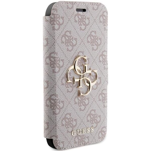 Guess iPhone 15 Pro Max Plånboksfodral Metall Logo - Rosa
