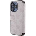 Miniatyrbild 6 av 7: Guess iPhone 15 Pro Max Plånboksfodral Metall Logo - Rosa