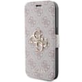 Miniatyrbild 2 av 7: Guess iPhone 15 Pro Max Plånboksfodral Metall Logo - Rosa
