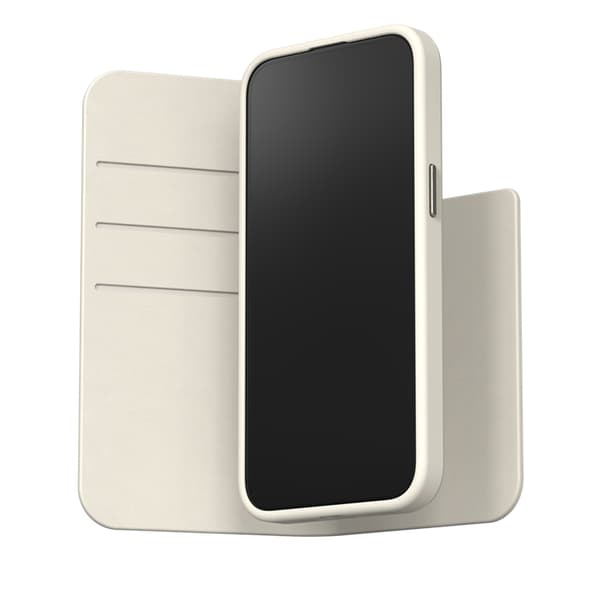 Moshi iPhone 15 Plånboksfodral Magsafe - Äggtoddy Vit