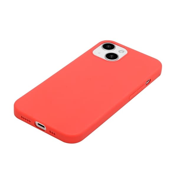 iPhone 15 Plus Mobilskal TPU Matte Slim-Fit - Röd