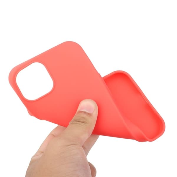 iPhone 15 Plus Mobilskal TPU Matte Slim-Fit - Röd