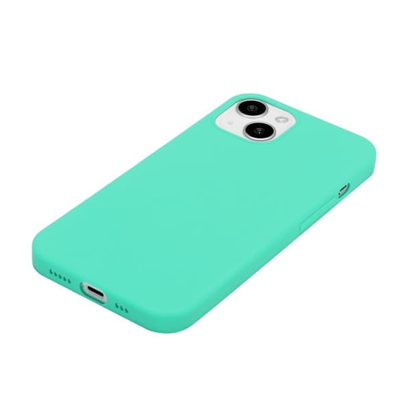 iPhone 15 Plus Mobilskal TPU Matte Slim-Fit - Cyan
