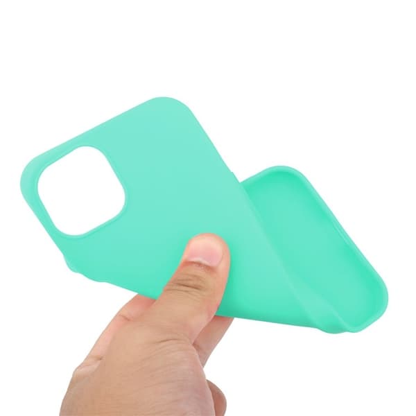iPhone 15 Plus Mobilskal TPU Matte Slim-Fit - Cyan