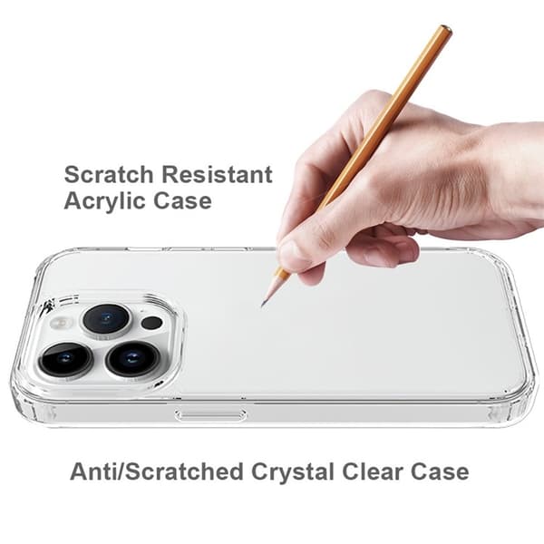 BOOM iPhone 15 Pro Mobilskal Acrylic TPU - Clear