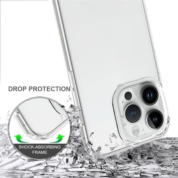 BOOM iPhone 15 Pro Mobilskal Acrylic TPU - Clear